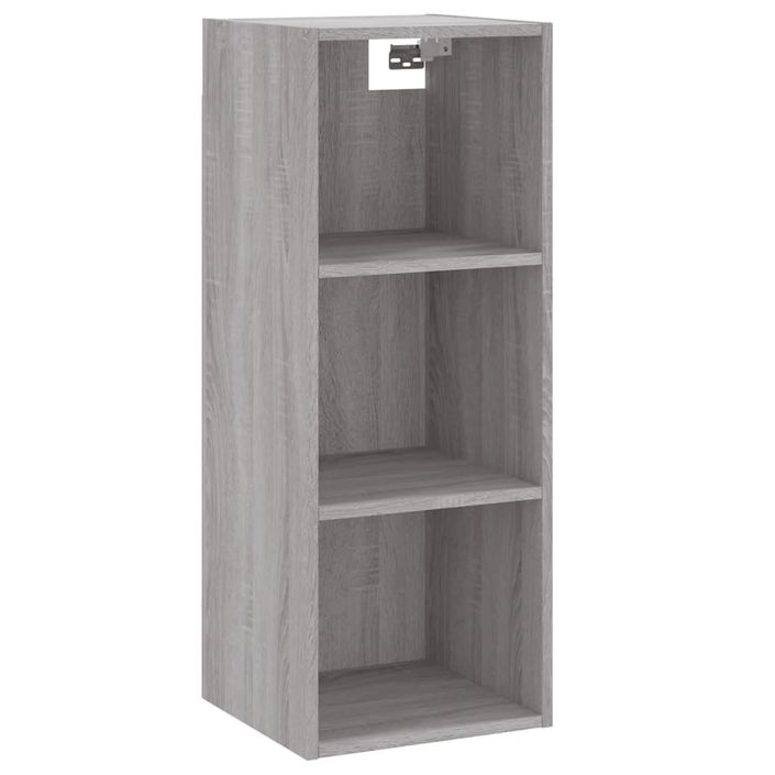 Buffet haut Sonoma gris 34,5x34x180 cm Bois d'ingénierie - Photo n°4