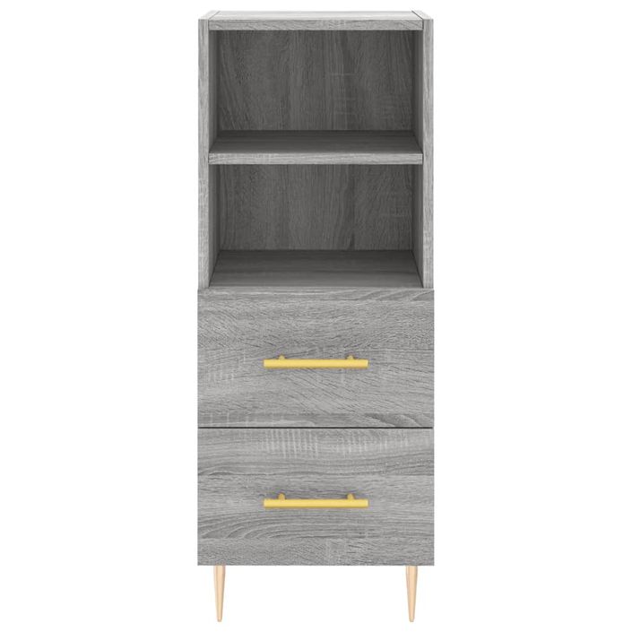 Buffet haut Sonoma gris 34,5x34x180 cm Bois d'ingénierie - Photo n°8