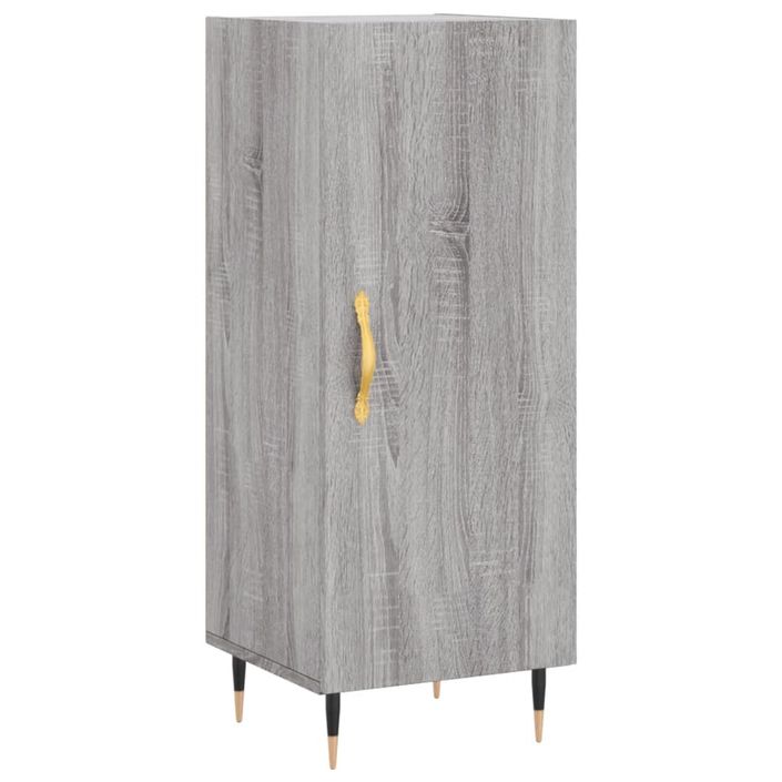 Buffet haut Sonoma gris 34,5x34x180 cm Bois d'ingénierie - Photo n°6