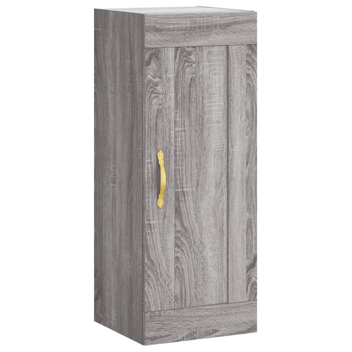 Buffet haut Sonoma gris 34,5x34x180 cm Bois d'ingénierie - Photo n°7