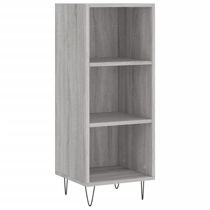 Buffet haut Sonoma gris 34,5x34x180 cm Bois d'ingénierie - Photo n°6