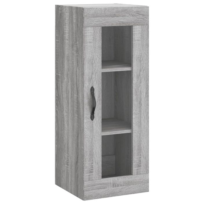 Buffet haut Sonoma gris 34,5x34x180 cm Bois d'ingénierie - Photo n°6