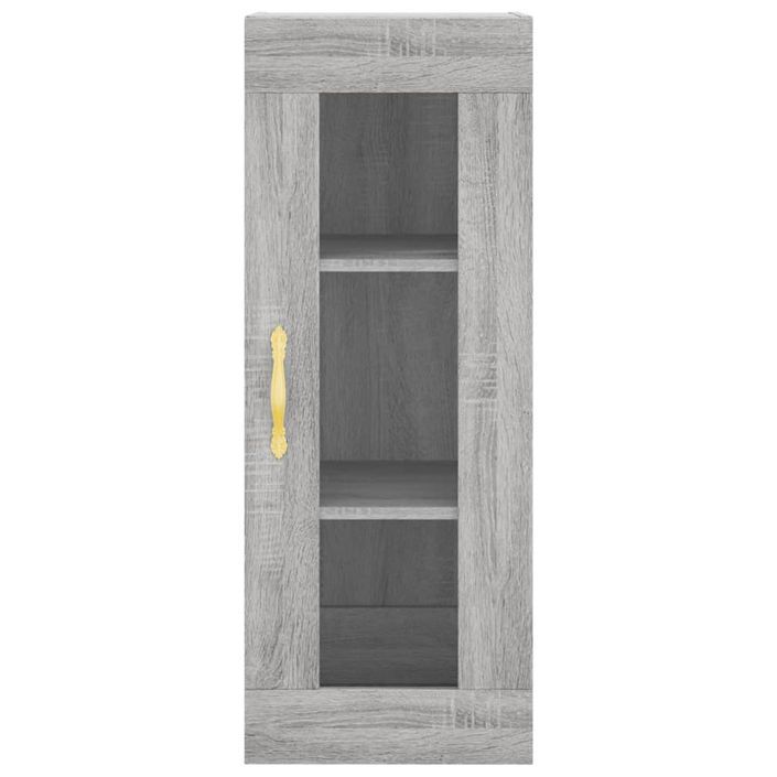 Buffet haut Sonoma gris 34,5x34x180 cm Bois d'ingénierie - Photo n°6