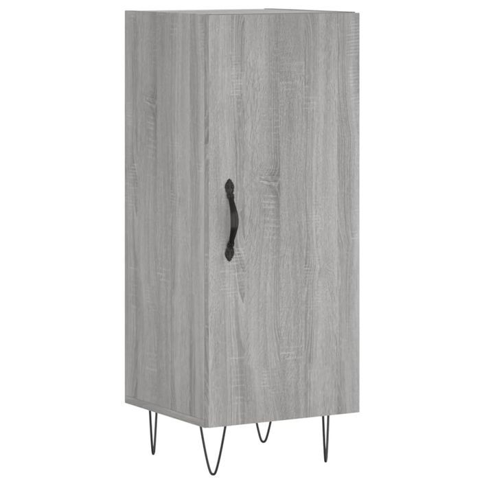 Buffet haut Sonoma gris 34,5x34x180 cm Bois d'ingénierie - Photo n°5