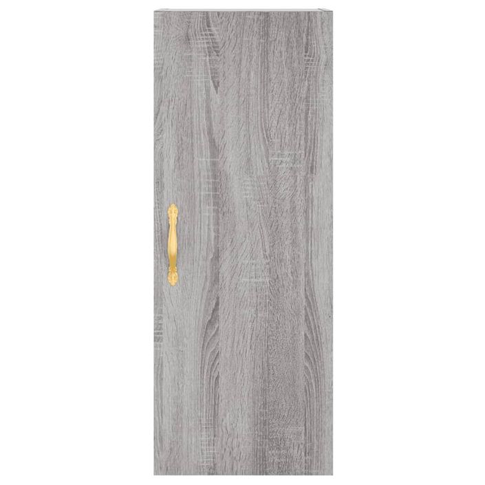 Buffet haut Sonoma gris 34,5x34x180 cm Bois d'ingénierie - Photo n°8