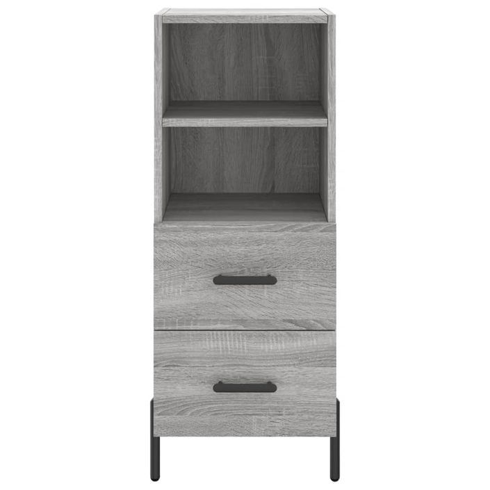 Buffet haut Sonoma gris 34,5x34x180 cm Bois d'ingénierie - Photo n°6