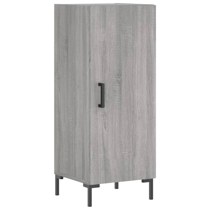 Buffet haut Sonoma gris 34,5x34x180 cm Bois d'ingénierie - Photo n°7