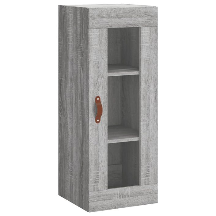 Buffet haut Sonoma gris 34,5x34x180 cm Bois d'ingénierie - Photo n°7