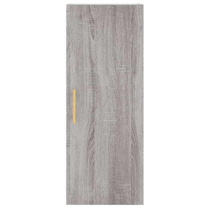 Buffet haut Sonoma gris 34,5x34x180 cm Bois d'ingénierie - Photo n°8