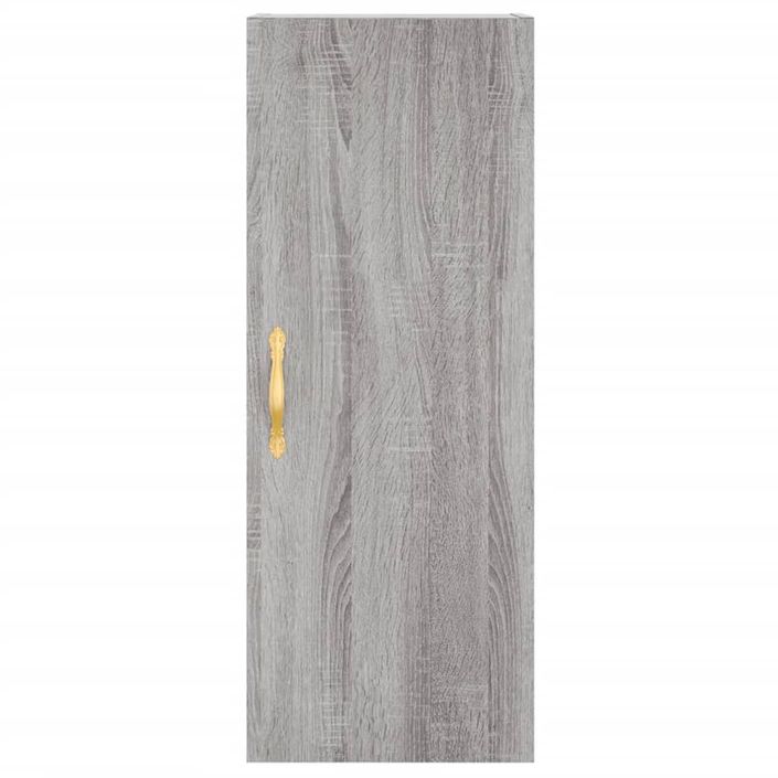 Buffet haut Sonoma gris 34,5x34x180 cm Bois d'ingénierie - Photo n°6