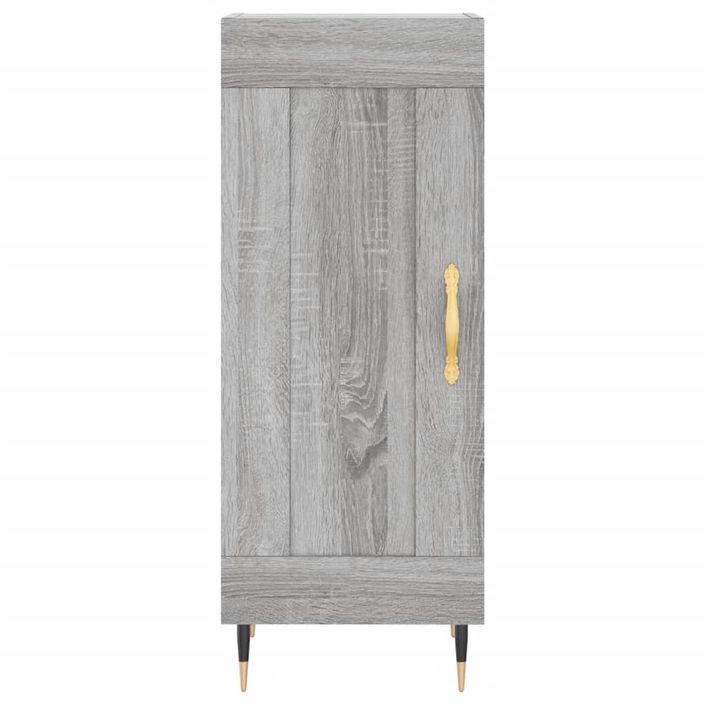 Buffet haut Sonoma gris 34,5x34x180 cm Bois d'ingénierie - Photo n°8