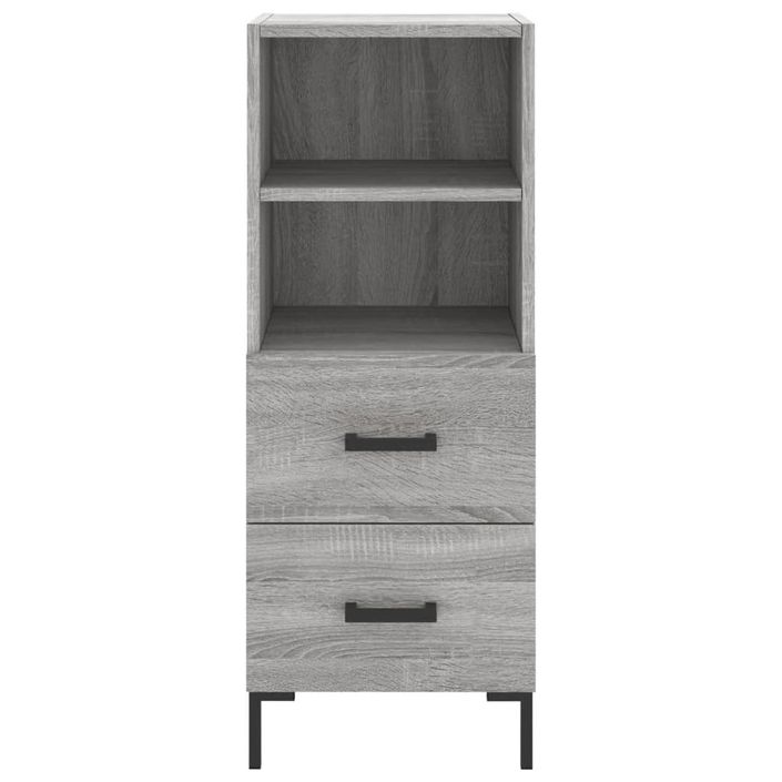 Buffet haut Sonoma gris 34,5x34x180 cm Bois d'ingénierie - Photo n°8