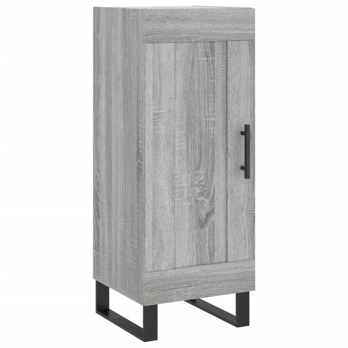 Buffet haut Sonoma gris 34,5x34x180 cm Bois d'ingénierie - Photo n°7