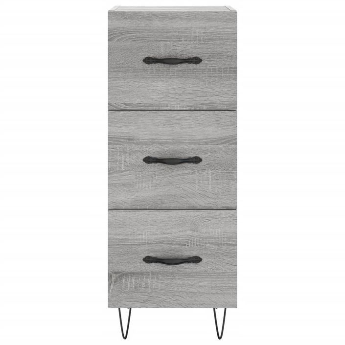 Buffet haut Sonoma gris 34,5x34x180 cm Bois d'ingénierie - Photo n°6