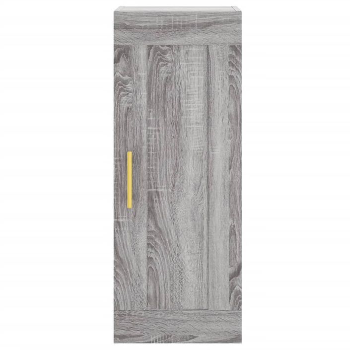 Buffet haut Sonoma gris 34,5x34x180 cm Bois d'ingénierie - Photo n°7