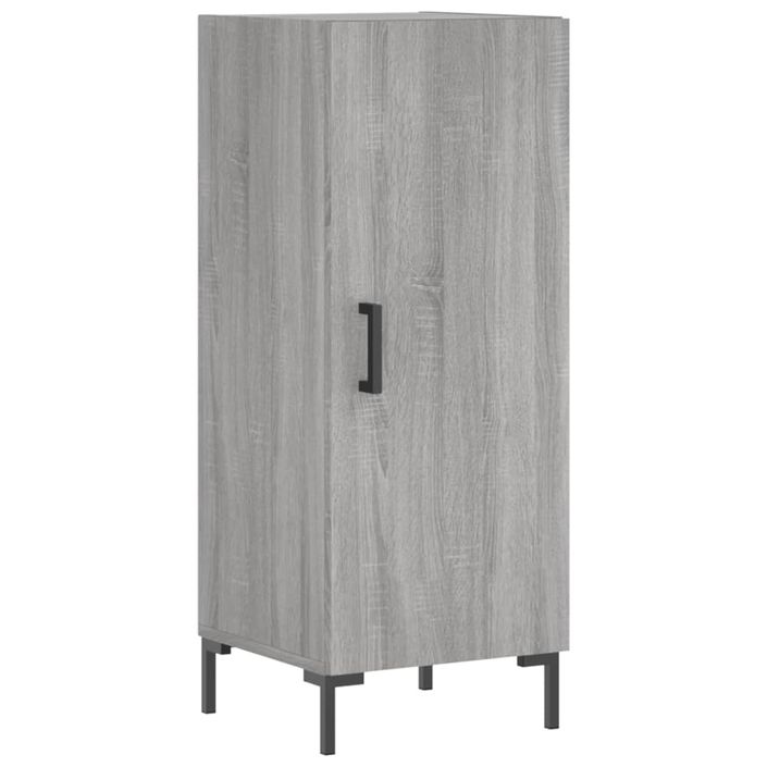 Buffet haut Sonoma gris 34,5x34x180 cm Bois d'ingénierie - Photo n°7