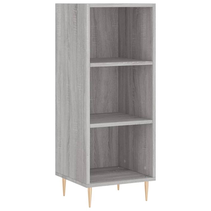 Buffet haut Sonoma gris 34,5x34x180 cm Bois d'ingénierie - Photo n°7