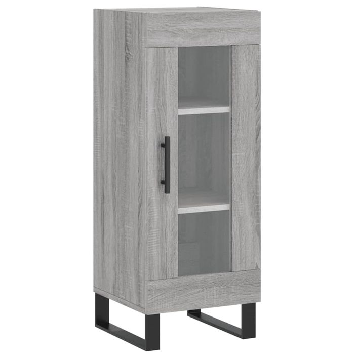 Buffet haut Sonoma gris 34,5x34x180 cm Bois d'ingénierie - Photo n°5