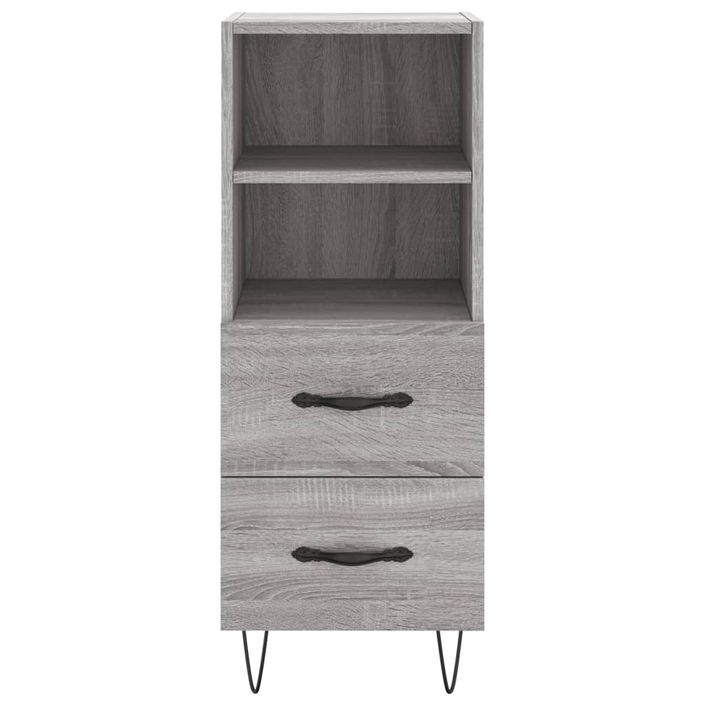 Buffet haut Sonoma gris 34,5x34x180 cm Bois d'ingénierie - Photo n°8