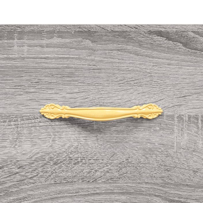 Buffet haut Sonoma gris 34,5x34x180 cm Bois d'ingénierie - Photo n°11