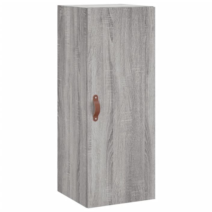 Buffet haut Sonoma gris 34,5x34x180 cm Bois d'ingénierie - Photo n°5