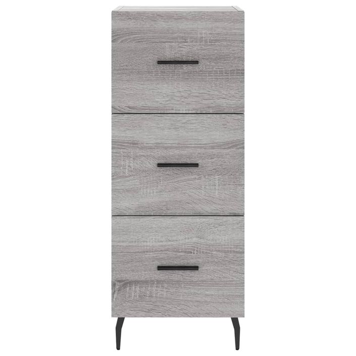 Buffet haut Sonoma gris 34,5x34x180 cm Bois d'ingénierie - Photo n°8