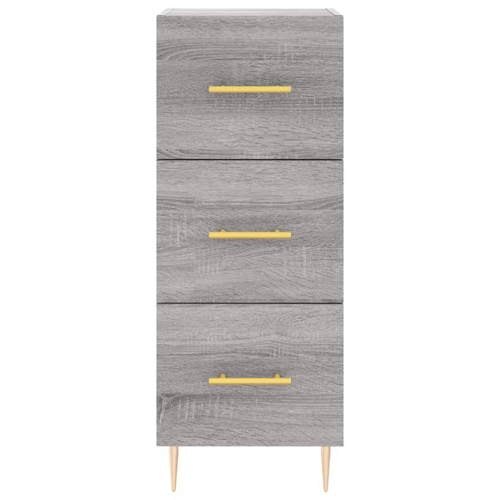 Buffet haut Sonoma gris 34,5x34x180 cm Bois d'ingénierie - Photo n°8