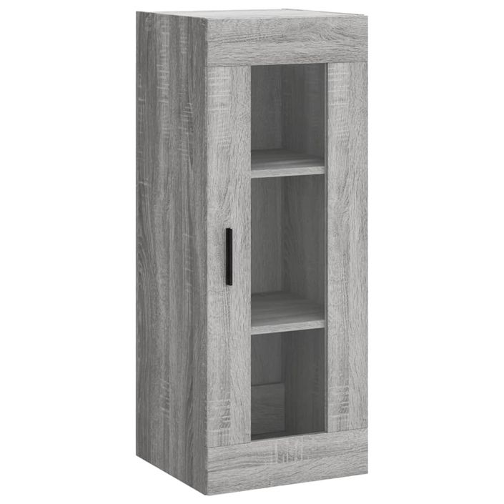 Buffet haut Sonoma gris 34,5x34x180 cm Bois d'ingénierie - Photo n°5