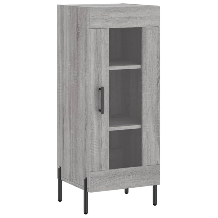 Buffet haut Sonoma gris 34,5x34x180 cm Bois d'ingénierie - Photo n°7