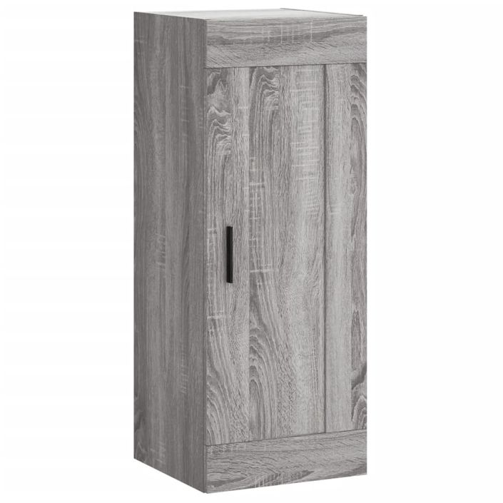 Buffet haut Sonoma gris 34,5x34x180 cm Bois d'ingénierie - Photo n°8