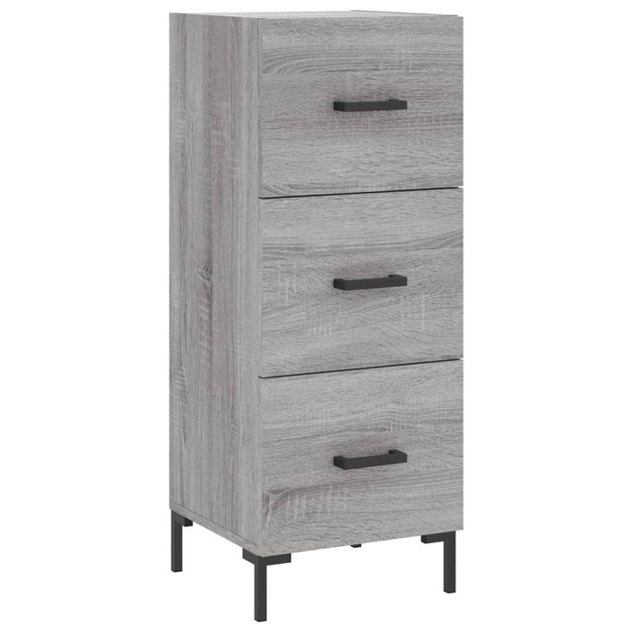 Buffet haut Sonoma gris 34,5x34x180 cm Bois d'ingénierie - Photo n°7