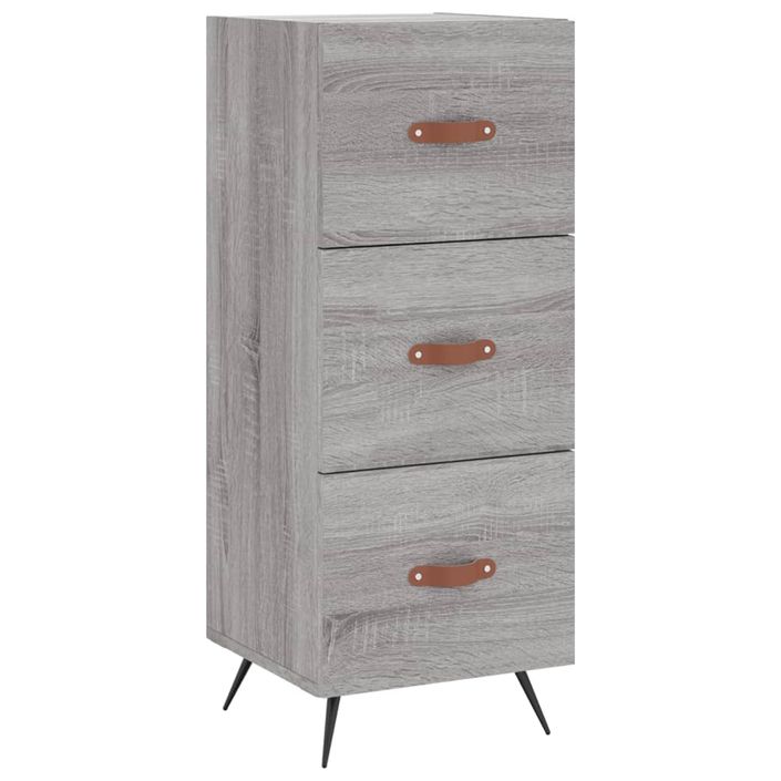 Buffet haut Sonoma gris 34,5x34x180 cm Bois d'ingénierie - Photo n°7