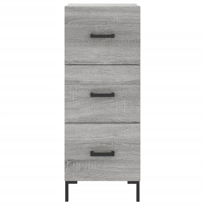 Buffet haut Sonoma gris 34,5x34x180 cm Bois d'ingénierie - Photo n°6