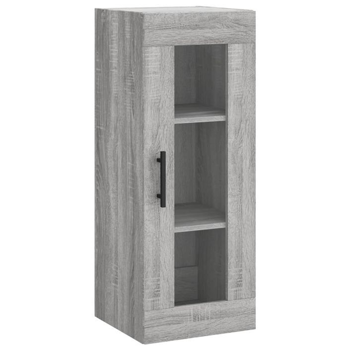 Buffet haut Sonoma gris 34,5x34x180 cm Bois d'ingénierie - Photo n°7