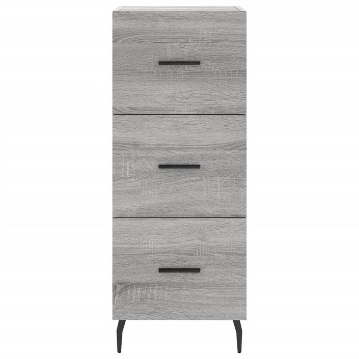 Buffet haut Sonoma gris 34,5x34x180 cm Bois d'ingénierie - Photo n°6