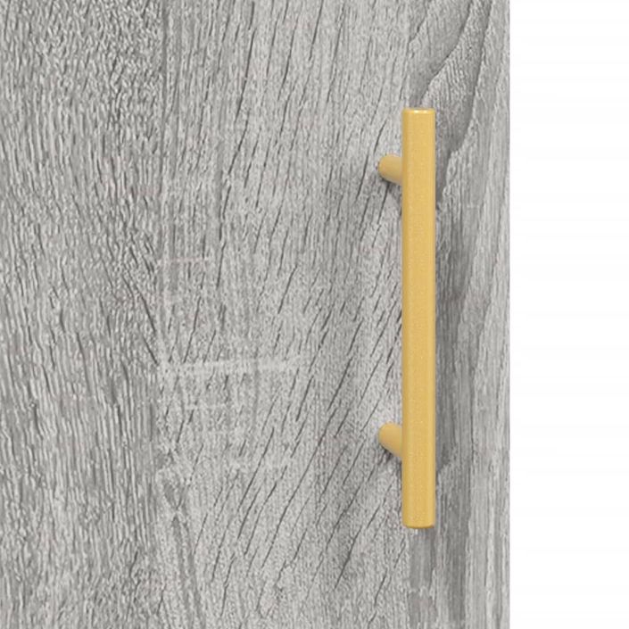 Buffet haut Sonoma gris 34,5x34x180 cm Bois d'ingénierie - Photo n°10