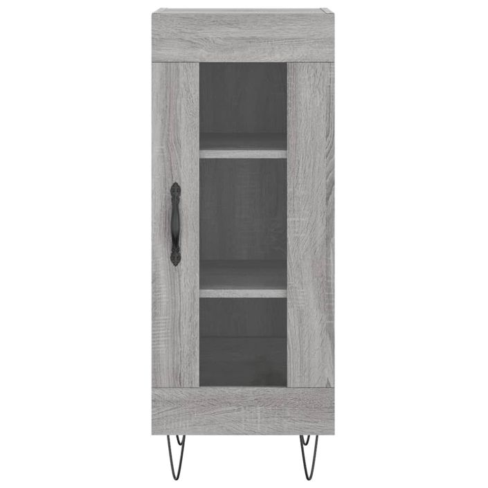 Buffet haut Sonoma gris 34,5x34x180 cm Bois d'ingénierie - Photo n°8