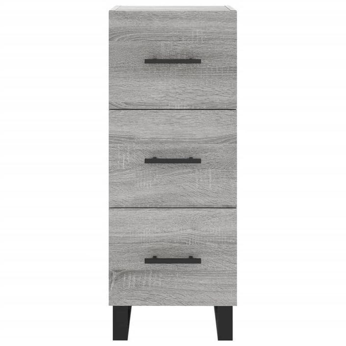 Buffet haut Sonoma gris 34,5x34x180 cm Bois d'ingénierie - Photo n°8