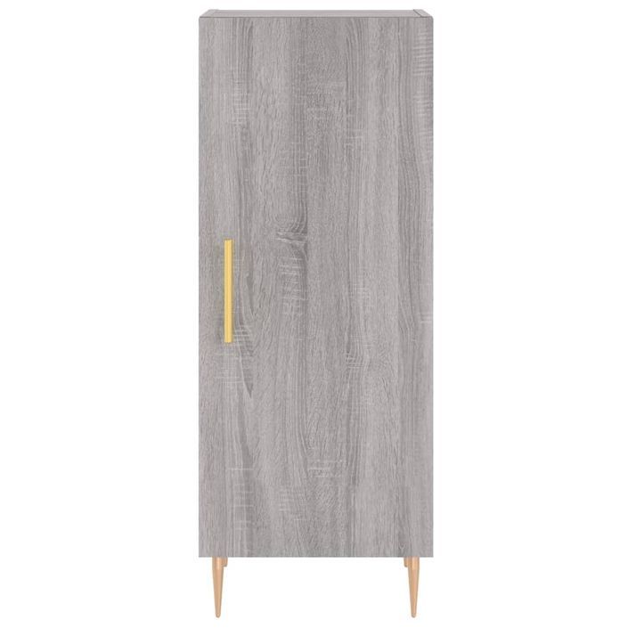 Buffet haut Sonoma gris 34,5x34x180 cm Bois d'ingénierie - Photo n°8