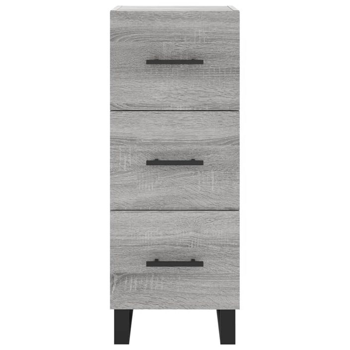 Buffet haut Sonoma gris 34,5x34x180 cm Bois d'ingénierie - Photo n°6