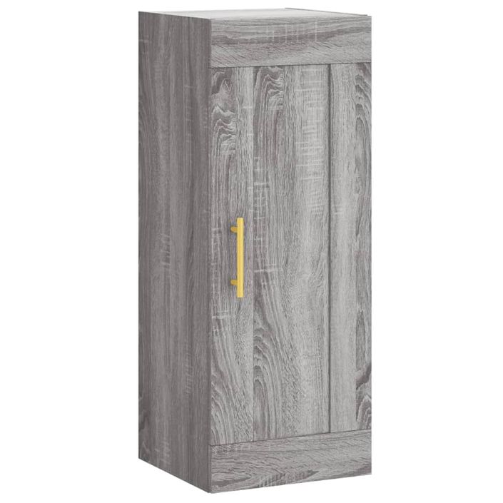 Buffet haut Sonoma gris 34,5x34x180 cm Bois d'ingénierie - Photo n°7