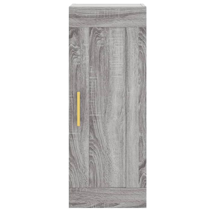 Buffet haut Sonoma gris 34,5x34x180 cm Bois d'ingénierie - Photo n°8