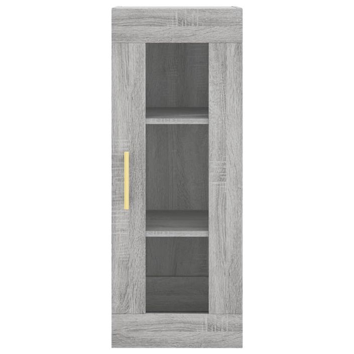 Buffet haut Sonoma gris 34,5x34x180 cm Bois d'ingénierie - Photo n°6