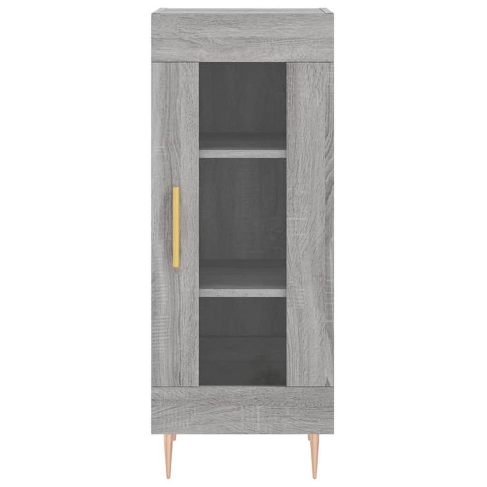 Buffet haut Sonoma gris 34,5x34x180 cm Bois d'ingénierie - Photo n°8