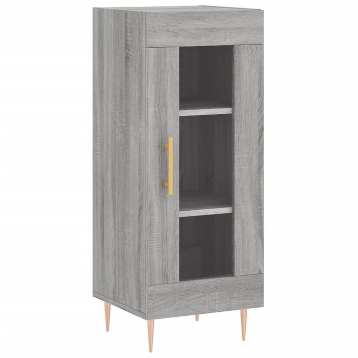 Buffet haut Sonoma gris 34,5x34x180 cm Bois d'ingénierie - Photo n°5