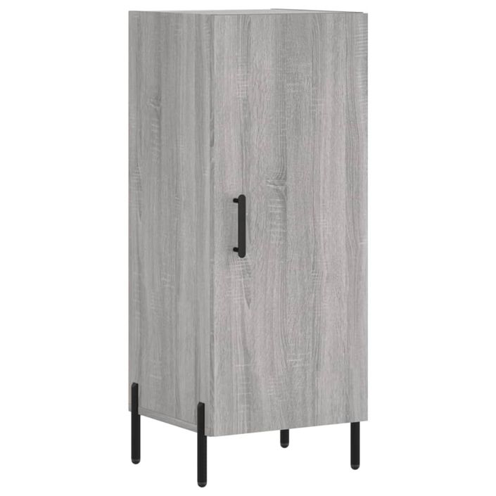 Buffet haut Sonoma gris 34,5x34x180 cm Bois d'ingénierie - Photo n°7