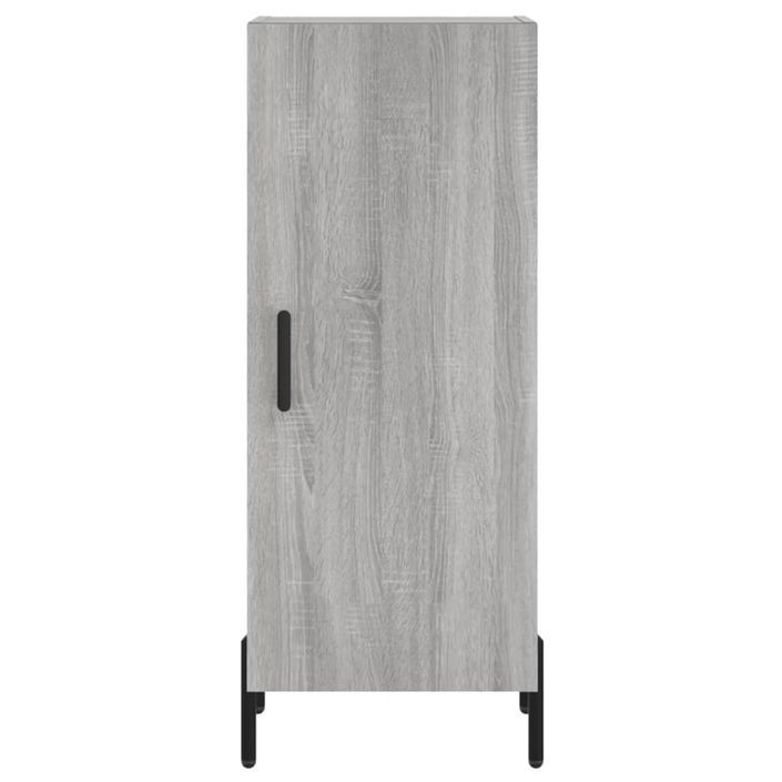 Buffet haut Sonoma gris 34,5x34x180 cm Bois d'ingénierie - Photo n°8