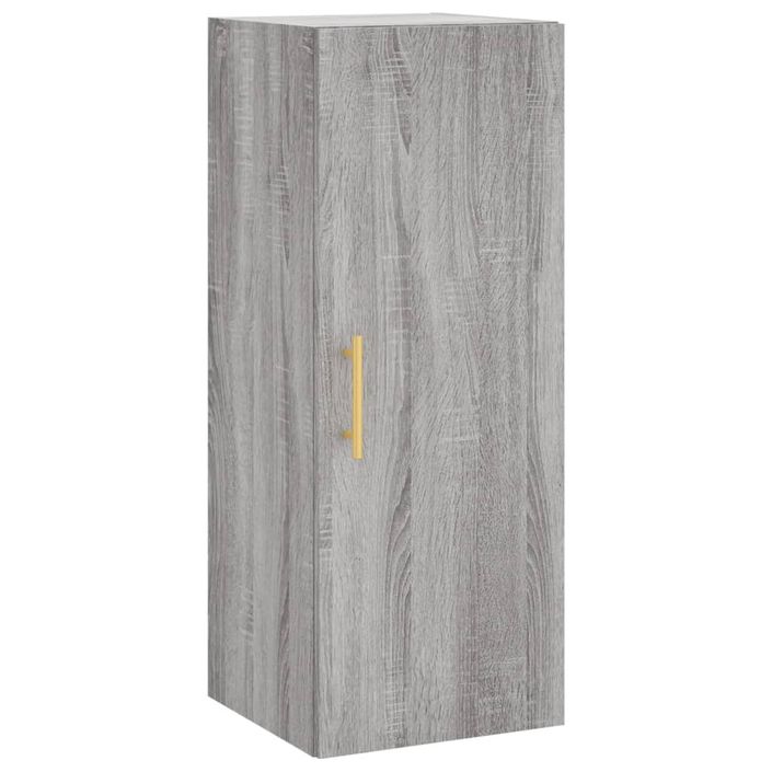 Buffet haut Sonoma gris 34,5x34x180 cm Bois d'ingénierie - Photo n°7