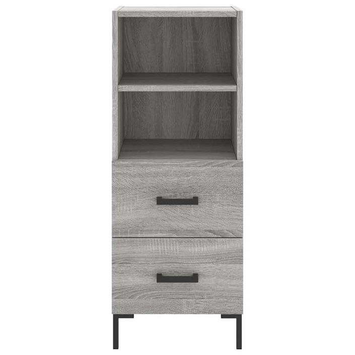 Buffet haut Sonoma gris 34,5x34x180 cm Bois d'ingénierie - Photo n°6