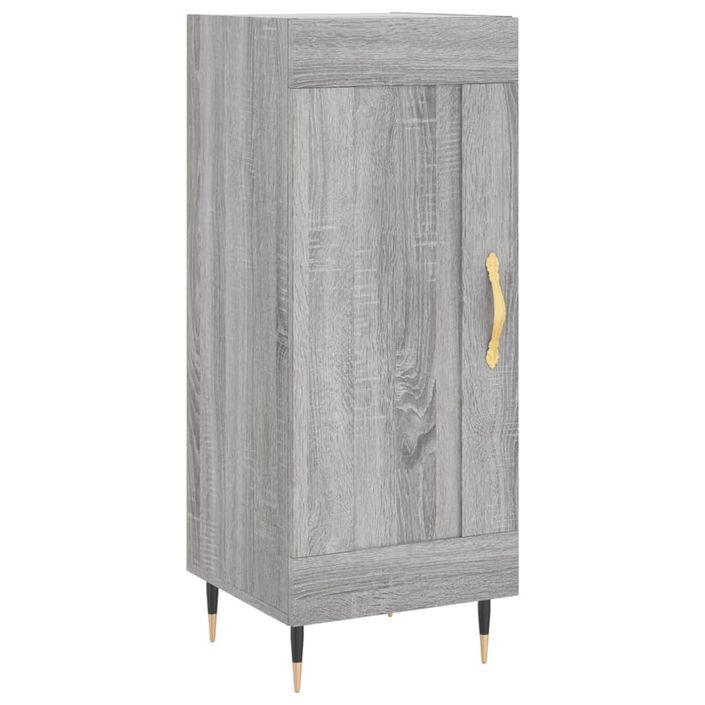 Buffet haut Sonoma gris 34,5x34x180 cm Bois d'ingénierie - Photo n°7